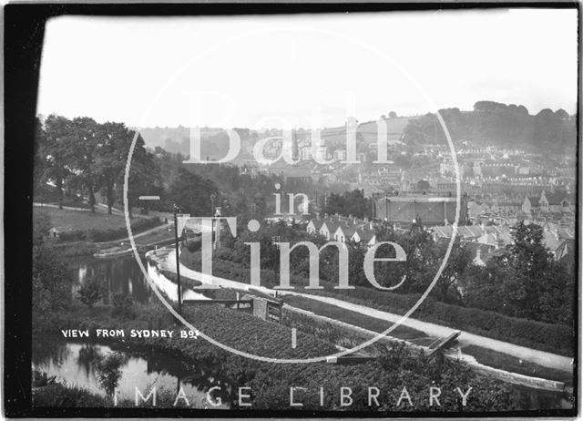 View from Sydney Buildings looking towards Widcombe, Bath c.1920