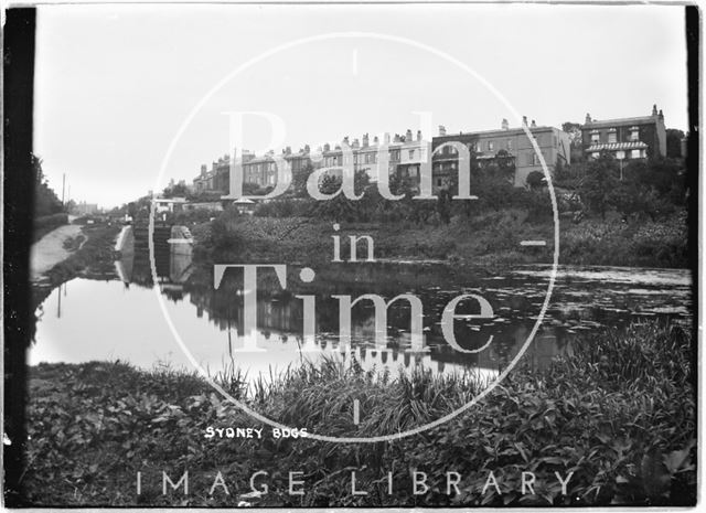 View of Sydney Buildings looking over the Kennet and Avon Canal, Bath c.1920