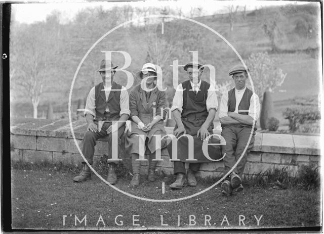 A group of estate workers, St Catherines Court 1922