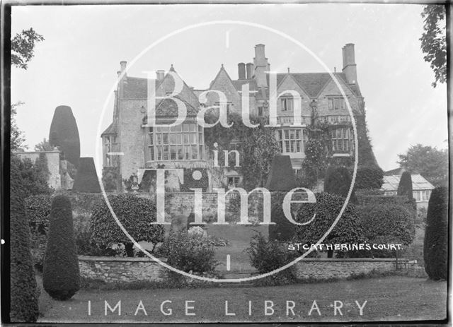 St Catherines Court, view from garden 1922