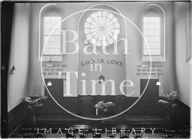 Inside the Church of Christ Scientist, Charlotte Street c.1920s