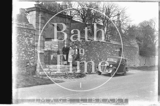 Gateway at Cold Ashton Manor c.1950s