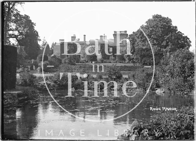 Rode Manor viewed across the pond c.1935