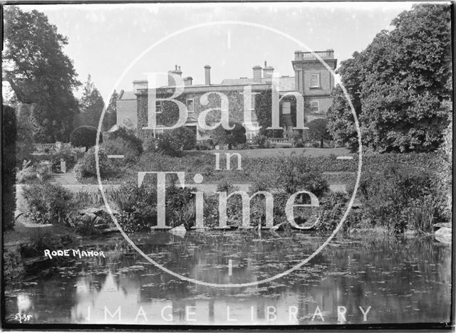 Rode Manor viewed across the pond May 1935