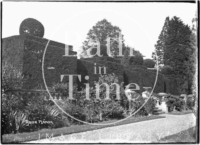 The gardens at Rode Manor c.1935