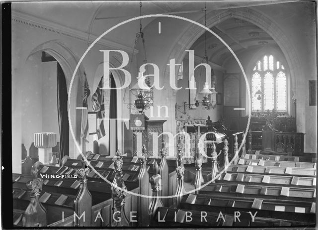 Inside Wingfield Church, 1932