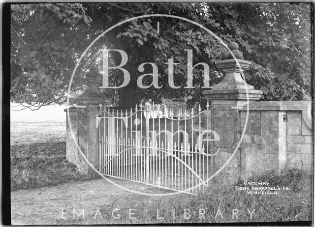 The gateway to General Shrapnel's House, Wingfield c.1932