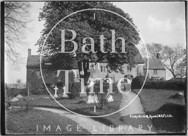 Houses opposite the church in Farleigh Hungerford c.1920s