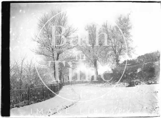 Horseshoe Walk in winter, Bath, c.1920s