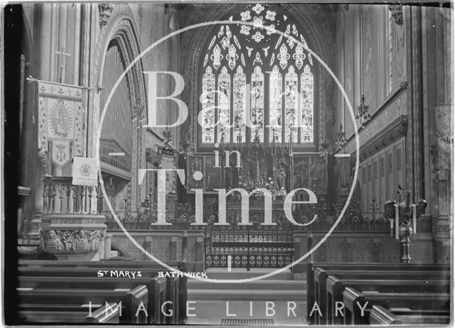 St Mary's Church interior, Bathwick, c.1912