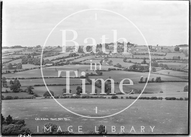 Colerne from Box Hill, Wiltshire, 1936