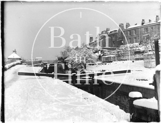 The Canal in winter, Bathwick, Bath c.1930