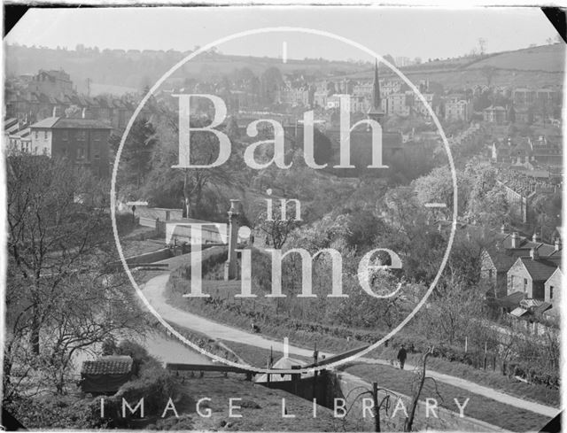 View from Sydney Buildings, Bath, c.1930