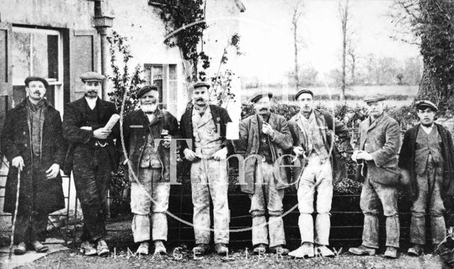 A group of quarrymen, c.1900