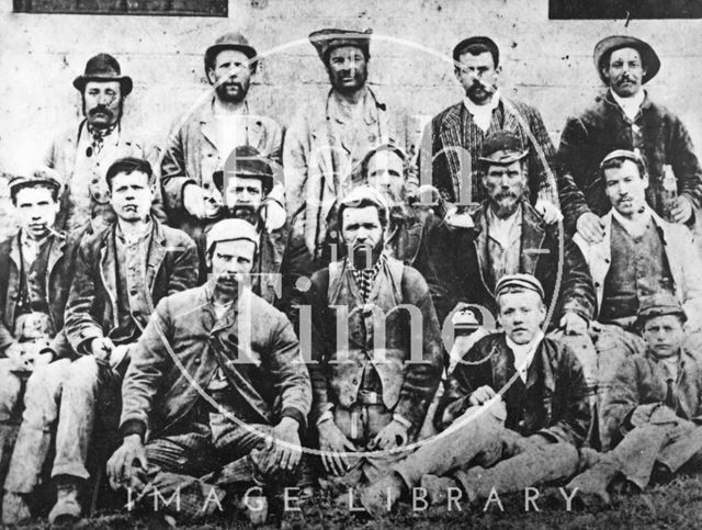 A group of quarrymen, c.1900