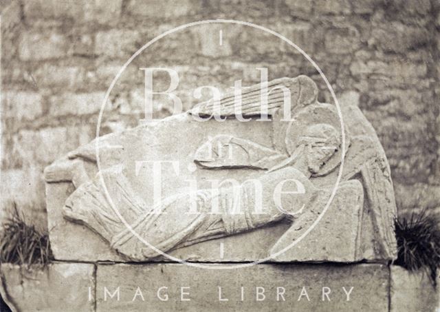 Plaster cast of stone angel from Saxon Church, Bradford on Avon 1875