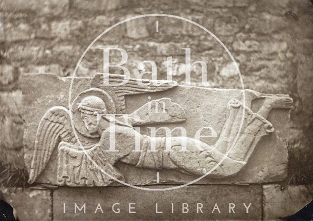 Plaster cast of stone angel from Saxon Church, Bradford on Avon 1875