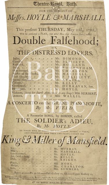 Double Falsehoods, Or The Distressed Lovers, 1793