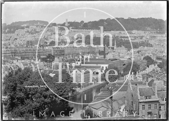 View of Walcot and the Paragon towards Lansdown, Bath c.1934