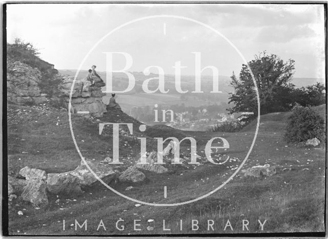 The eastern end of Seven Sisters Quarry, Hampton Rocks, Bathampton Down c.1920