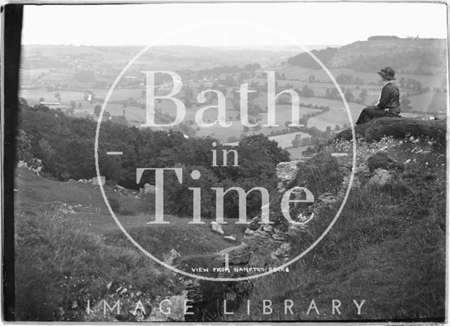 View from Hampton Rocks, Bathampton Down c.1927