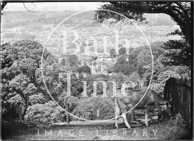 View of Bath from Monument Field c.1920