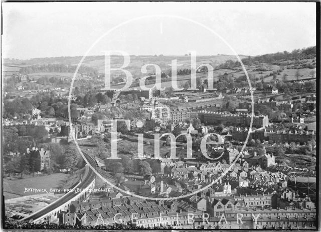 View of Bathwick from Beechen Cliff, Bath c.1937