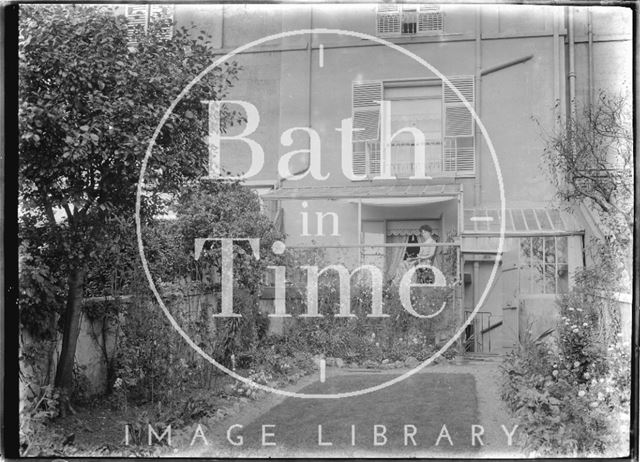 Rear Garden, thought to be Sydney Buildings, Bath c.1910