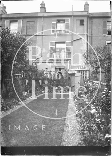 Rear Garden, thought to be Sydney Buildings, Bath c.1910