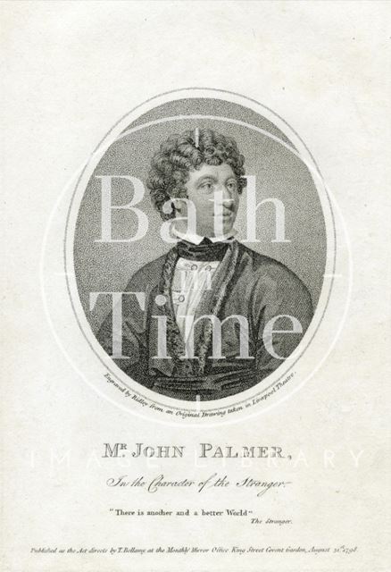 John Palmer Jr. (c.1742-1798), actor in the character of the Stranger 1798