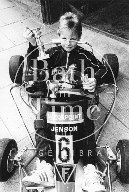 A young Jenson Button kart star aged 8 1988