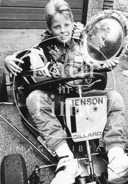 A young Jenson Button kart star aged 9 1989