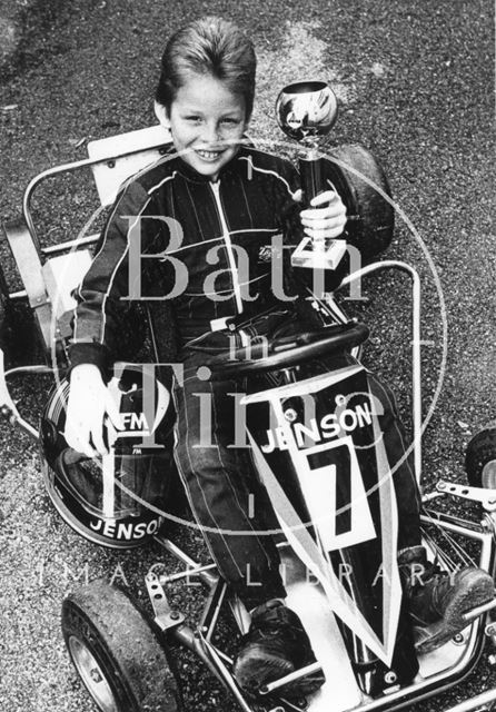 A young Jenson Button kart star aged 8 1988