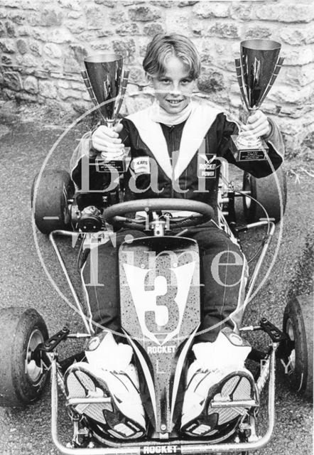 A young Jenson Button kart star aged 11 1991