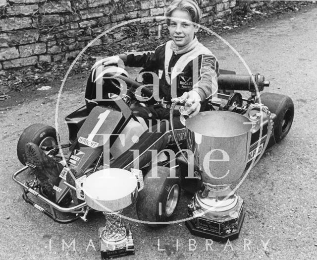 A young Jenson Button kart star aged 12 1992