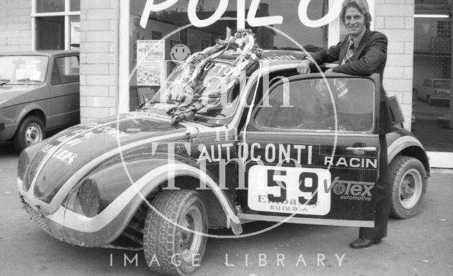 Jenson Button's father John Button and Fizzer, his autocross Volkswagen Beetle 1976