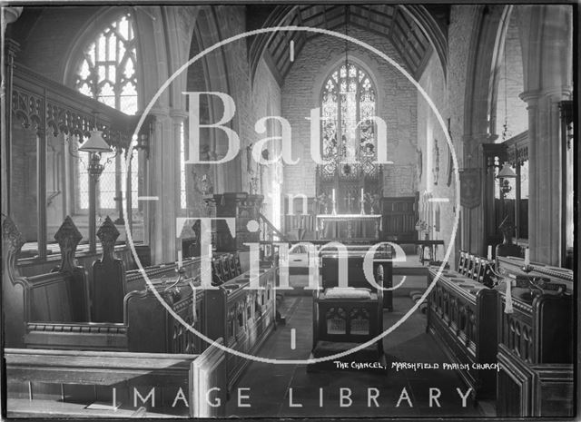 Chancel, St. Mary the Virgin Church, Marshfield , Gloucestershire 1936