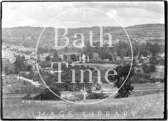 View from the Warminster Road, Bath 1935