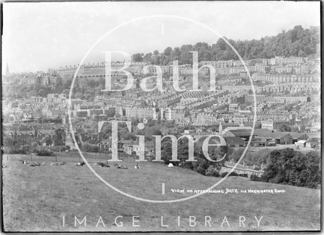 View of Snow Hill on approaching Bath via Warminster Road c.1937