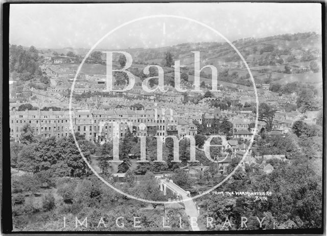 View of Grosvenor and Larkhall from the Warminster Road, Bath c.1937