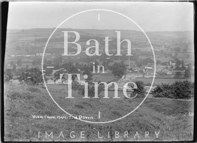 View of Bathampton from Bathampton Down c.1920