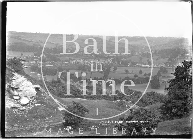 View from Bathampton Down c.1920