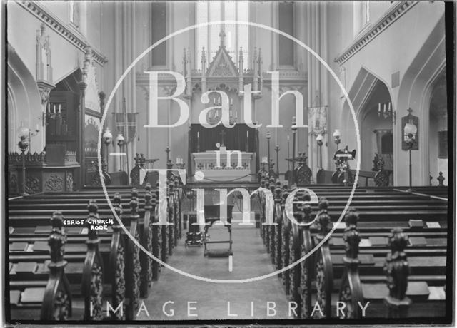 Interior of Christ Church, Rode, Somerset c.1930