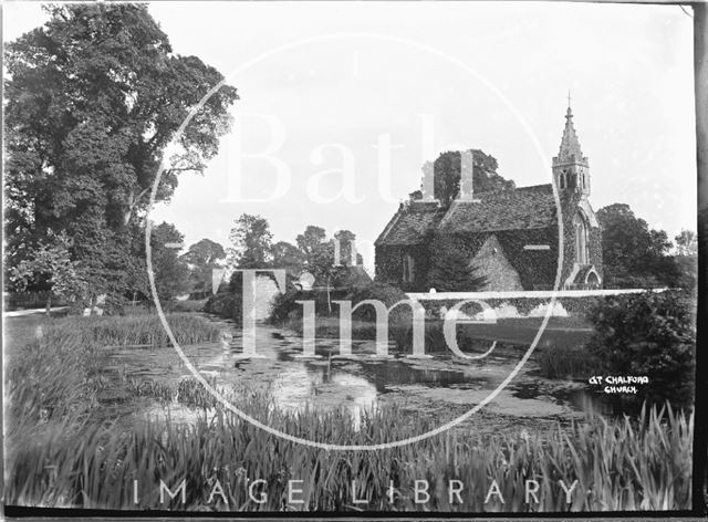 View of Great Chalfield Church, Wiltshire 1922