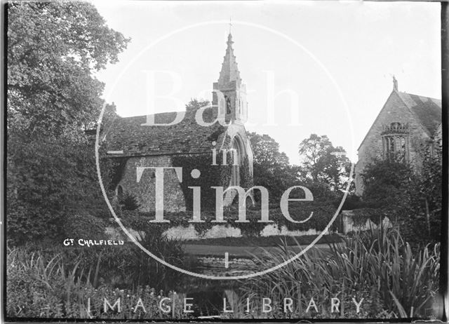 View of Great Chalfield Church, Wiltshire 1922