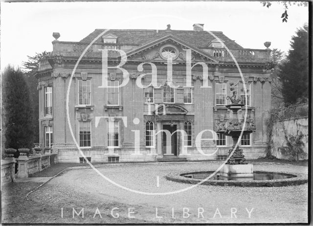 Widcombe Manor, front elevation, Bath c.1920