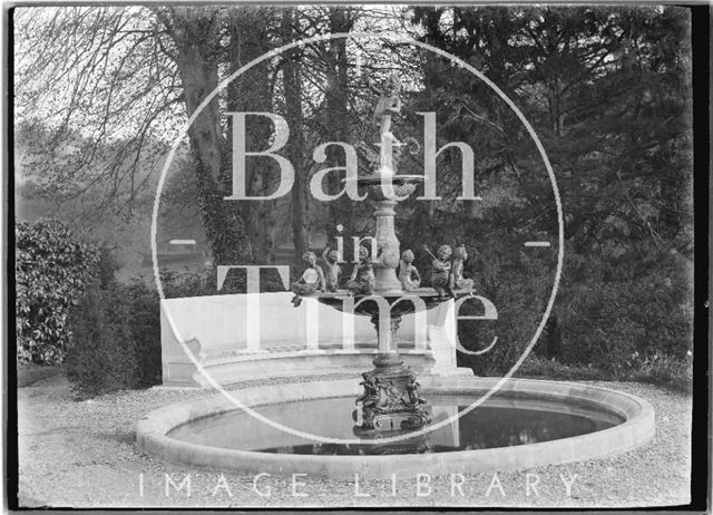 The fountain at Widcombe Manor, Bath 1929