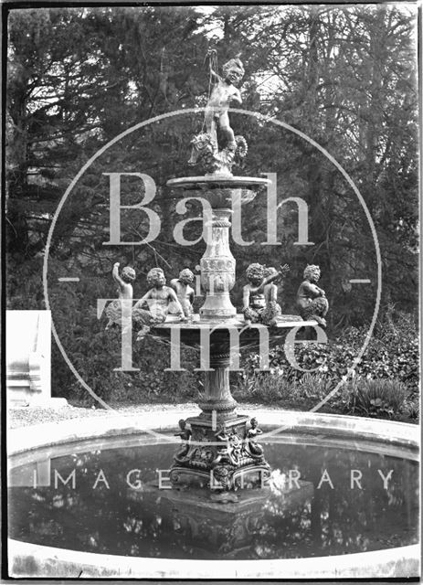 The fountain at Widcombe Manor, Bath 1929