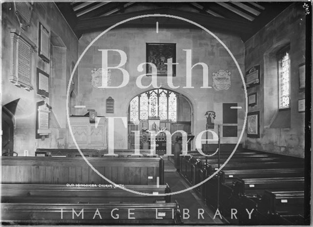 Old Widcombe Church, interior, Bath c.1937