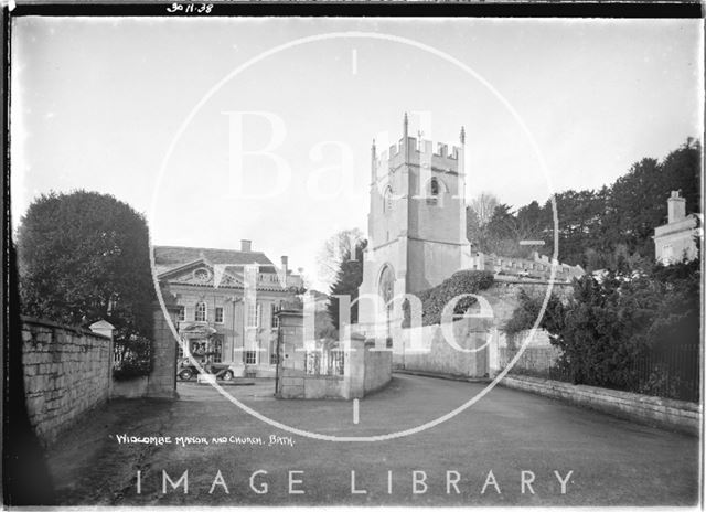 Widcombe Manor and Church, Bath 1938